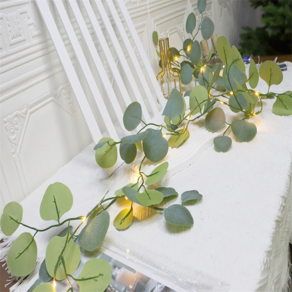 Decorative Light Eucalyptus Garland Battery-Operated LED