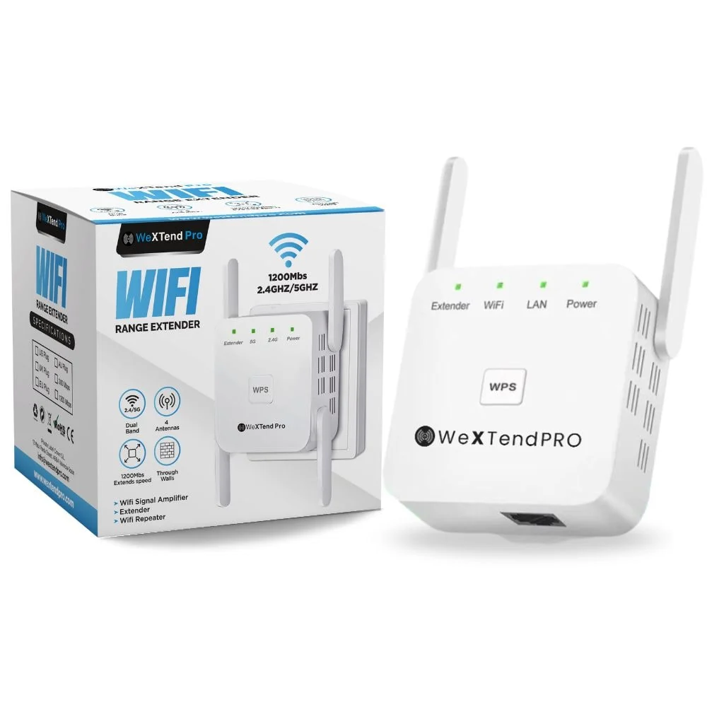 Dual-Band WIFI Extender Home and Office Coverage 1200mbps Speed - Image 1