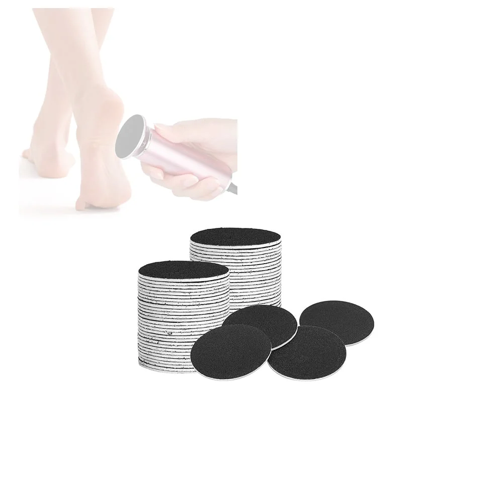 Electric Foot File Sandpaper Discs 60 Pack Smooth Skin Care