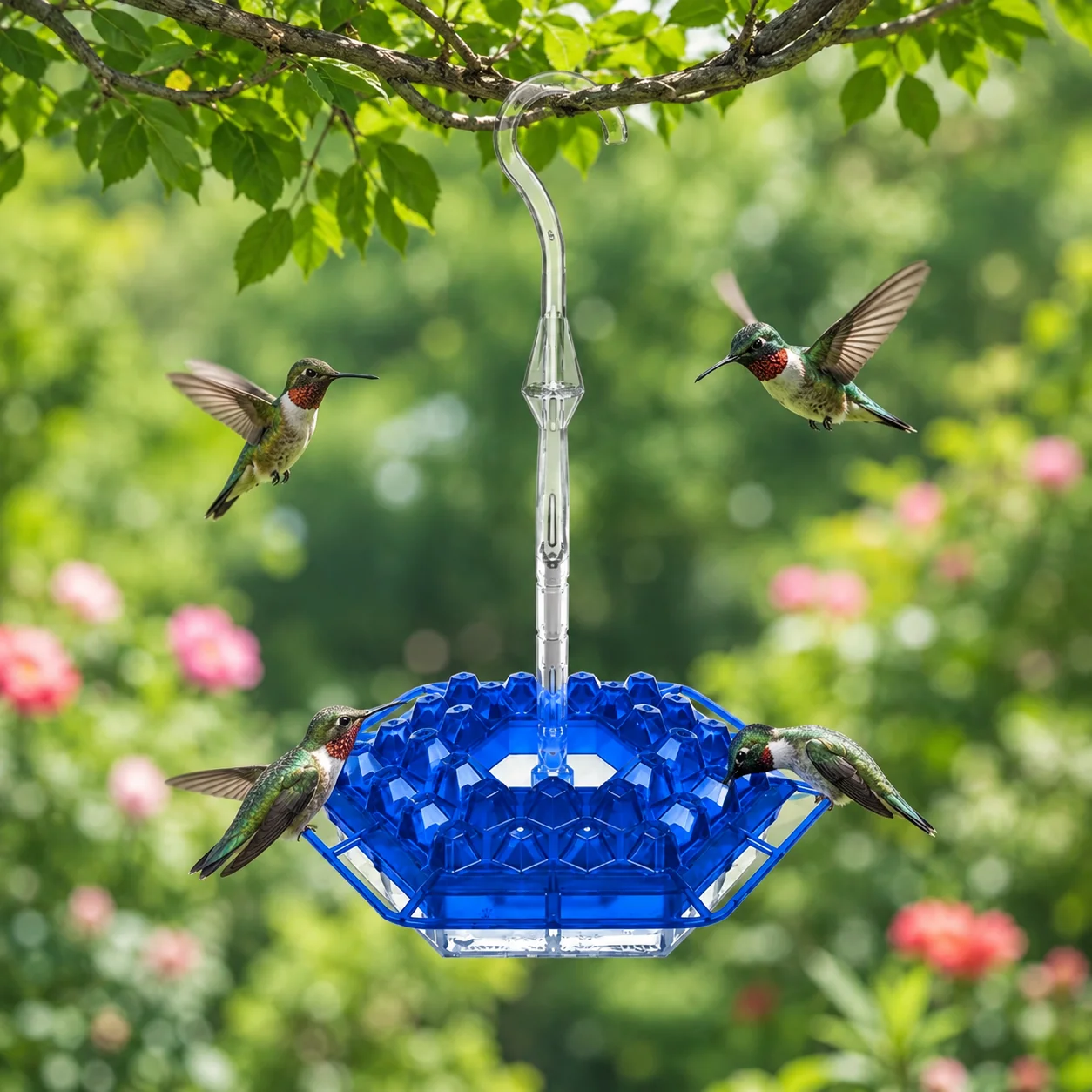 Hummingbird Feeder Wide Opening Outdoor Hanging Decor