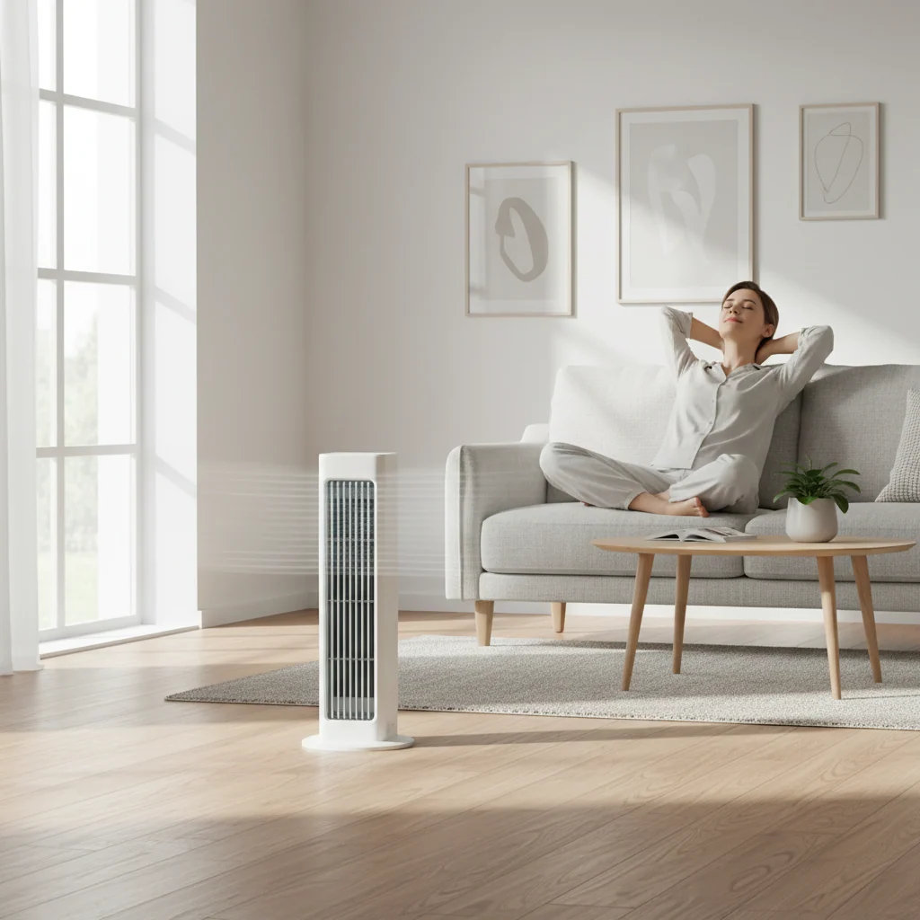 Portable Fan Tower Fan Oscillating Design