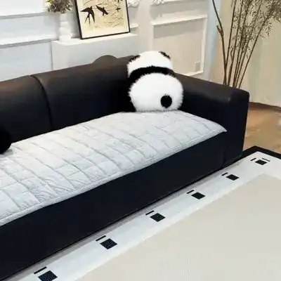 Quilted Sofa Cover Mat Modern Living Room Decor - Image 9