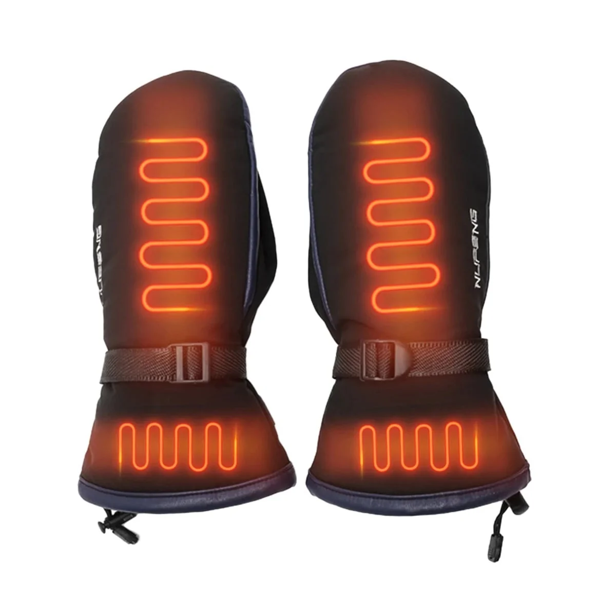 USB Heated Gloves Skiing Waterproof Design Double-Sided Heating